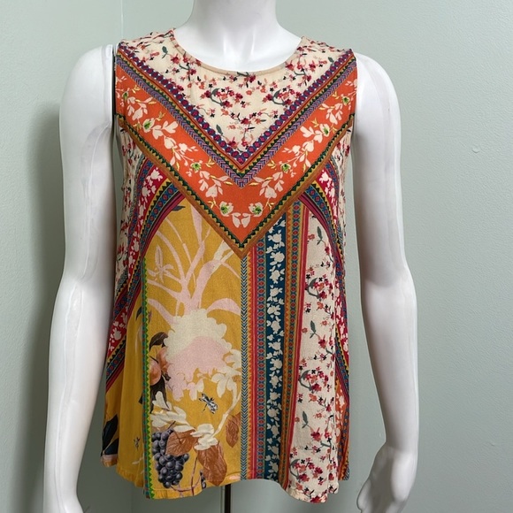 ANTHROPOLOGIE Vineet Bahl Caterina Tank Top Medium - Picture 5 of 12